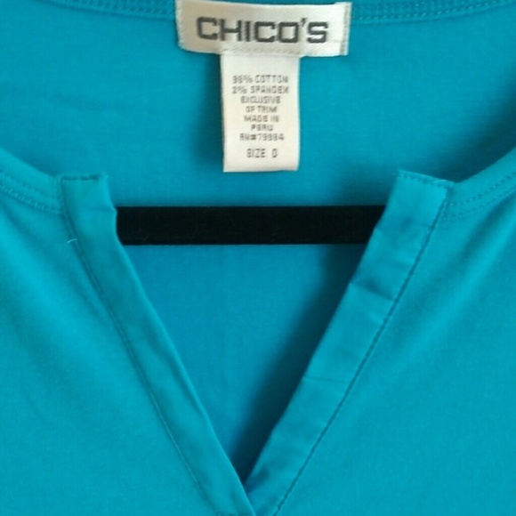 Chico's 3/4 Sleeve Top S - Picture 2 of 4